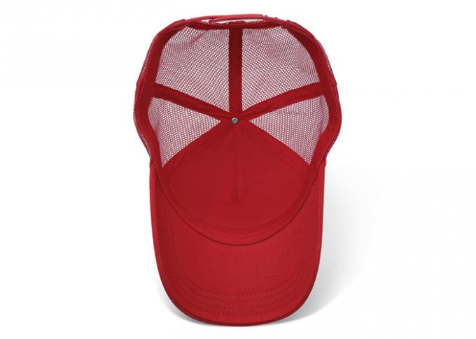 5 personnalisables rouges de chapeau de camionneur de panneaux avec réglable pour unisexe