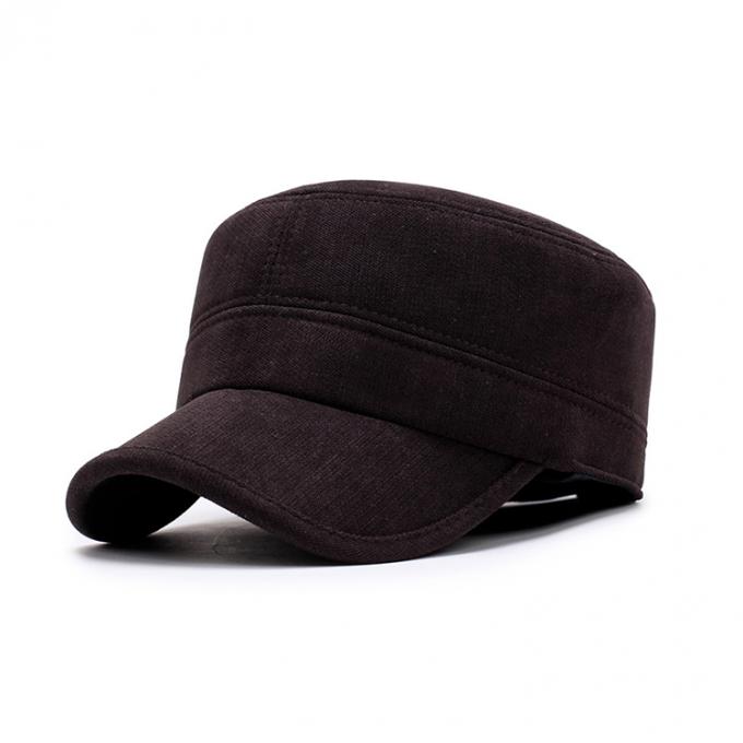 Le chapeau plat d'hiver de chapeau de Casquette gardent le chapeau d'hiver de vieil homme des hommes âgés par milieu chaud