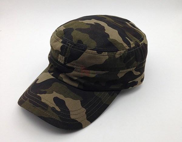 Camouflez la broderie 100% militaire des chapeaux 3d de coton de chapeau de cadet adaptée