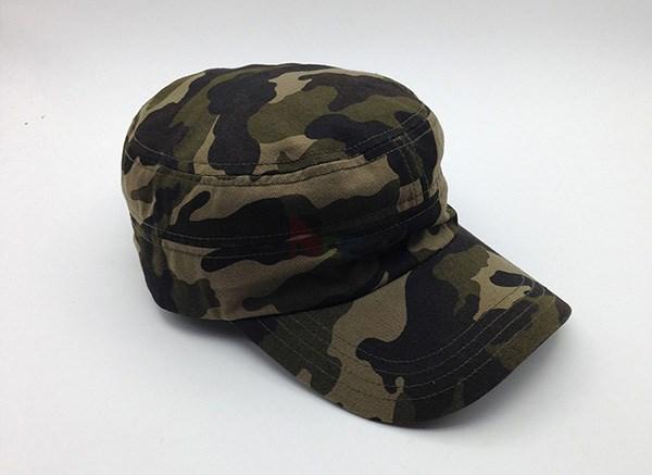 Camouflez la broderie 100% militaire des chapeaux 3d de coton de chapeau de cadet adaptée