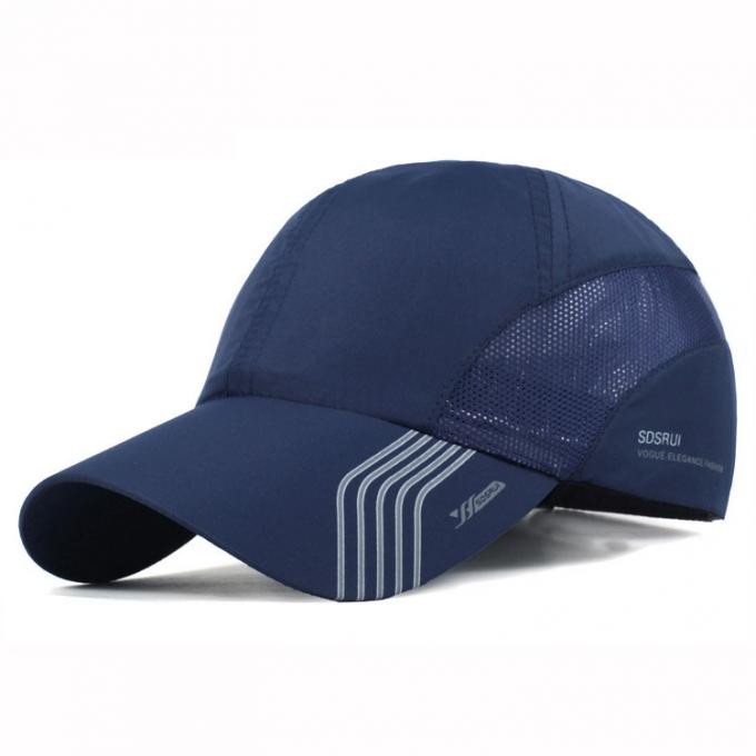 Les sports d'usine d'OEM et d'ODM ont adapté la casquette de baseball vendable de polyester du chapeau 100 %