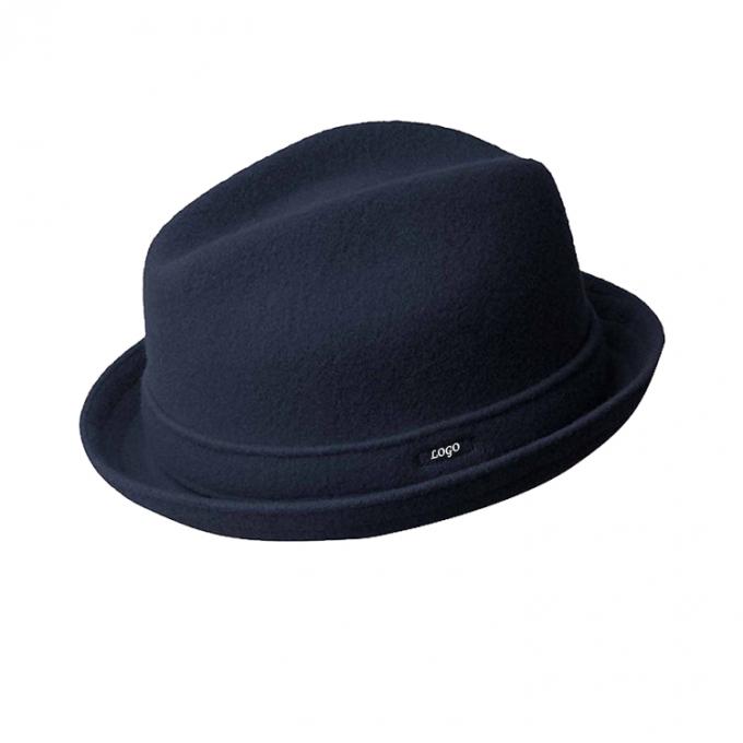 Le chapeau de Fedora de joueur de laine, laine de faux de chapeau de jazz a senti le chapeau feutré pour l'homme