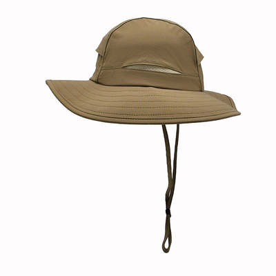 Parasol pour le coton de chapeau de seau de pêche de couleur adapté aux besoins du client par couronne moyenne