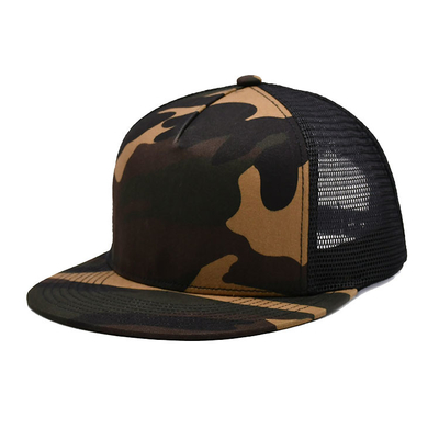 Coupe hip pop de haute qualité Oem Gorras Embroidery Logo personnalisé 6 Panneau Pour Hommes Camouflage Caps Snapback en coton