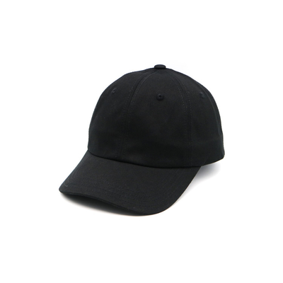 Logo de broderie sportive 100% coton homme non structuré chapeau noir de coton papa simple casquette de baseball personnalisée