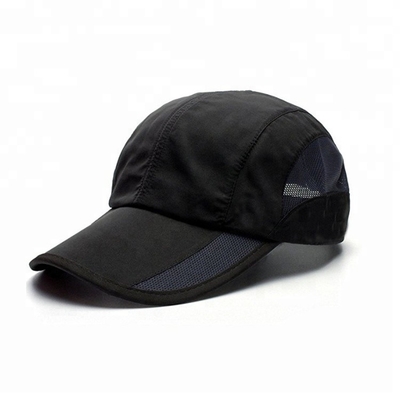 4 chapeaux de golf d'été de panneau, OEM noir/ODM de chapeaux de golf de maille disponible