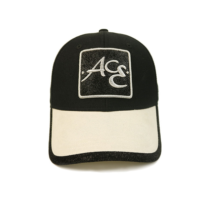 Chapeaux communs de suède de base-ball d'adultes de tissu avec le logo de correction de broderie