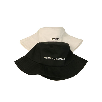 2020 chapeaux faits sur commande extérieurs de Sun de pêcheur de coton de chapeau de seau de logo