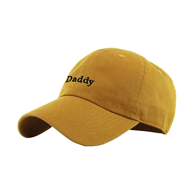 Chapeaux de papa de pare-soleil incurvés par panneau jaune de la couleur 6 pour des femmes