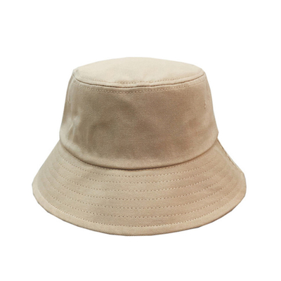 Couleur simple adaptée aux besoins du client de coton extérieur de Bucket Hat Summer de pêcheur de broderie