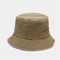 Doux 100% de coton de chapeau de Grey Red Black Fisherman Bucket d'adulte 58CM