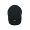 Chapeau 100% construit par noir en caoutchouc plat de correction de chapeaux de Snapback de pare-soleil de coton