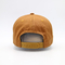 3D a brodé le chapeau 100% construit par sergé de coton de Brown jaune de casquette de baseball de modèle de lettre