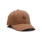 Chapeaux 100% de panneau de Brown 6 de casquettes de baseball brodés par sergé de coton