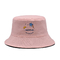 chapeau réversible Logo Embroidery Pink Color fait sur commande occasionnel de seau de 58cm