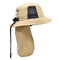 Pêcheur fait sur commande Bucket Hat de logo Poylester 100% avec la protection d'écharpe Sun