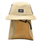 Pêcheur fait sur commande Bucket Hat de logo Poylester 100% avec la protection d'écharpe Sun
