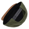 Chapeau de deux Tone Army Green Melton Wool Snapback avec le bord de suède