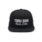 La broderie de haute qualité du noir Custom3D de blanc marque avec des lettres 6 le panneau Bill Snapback Hats Caps plat