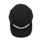 Broderie faite sur commande Logo Flat Brim Unstructured 6 chapeaux plats non structurés de Snapback de bord de chapeaux de Snapback de coton de chapeau de panneau