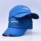 Chapeaux en nylon de golf de polyester de Snapback de sangle en métal de coton en nylon réglable bleu de boucle pour des activités en plein air