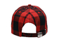 Chapeau de base-ball de panneau de l'AMUSEMENT 6, style noir rouge de rue de casquettes de baseball de tennis de grille