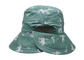 Écologique confortable de Sun de bloc de parasol de pêcheur de chapeau vert de seau