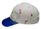 Impression blanche de bande dessinée de chapeaux de papa de sports d'unité centrale et bord transparent réglables pour unisexe