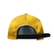 Belle casquette de baseball jaune de satin, chapeaux de sport de ville pour la protection de Sun