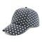 La casquette de baseball/jeunesse incurvées de bord a équipé des chapeaux de base-ball du point blanc noir simple imprimé