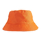 Chapeau orange personnalisé de seau de la jeunesse, chapeaux urbains exhalés de seau de couleur solide