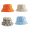 Chapeau orange personnalisé de seau de la jeunesse, chapeaux urbains exhalés de seau de couleur solide