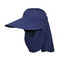 Chapeau extérieur souple de Boonie de protection UV de bleu marine pour augmenter le type simple