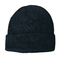 Gris solide de noir de chapeau de calotte de crochet de laine de Knit de chapeaux surdimensionnés mous femelles de calotte
