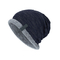 Style extérieur unisexe pliable de chapeaux de calotte de Knit de fourrure d'ouatine de laine de Slouch