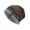Style extérieur unisexe pliable de chapeaux de calotte de Knit de fourrure d'ouatine de laine de Slouch