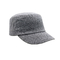 Chapeaux réglables adaptés aux besoins du client de cadet de LOGO en cuir de correction, conception fraîche de chapeau de dirigeant d'armée de surface plane