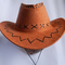 Chapeau extérieur de Boonie de cowboy de suède d'enfant et d'adulte, chapeaux promotionnels imperméables de seau