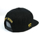 Les chapeaux 100% plats de Snapback de bord de coton de mode avec le logo de la broderie 3d conçoivent