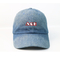 Personnalisé concevez les chapeaux en fonction du client de base-ball de denim/chapeau simple de papa lavé 6 par panneaux