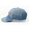 Personnalisé concevez les chapeaux en fonction du client de base-ball de denim/chapeau simple de papa lavé 6 par panneaux