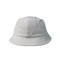 Logo pur se pliant de broderie de chapeau de seau de blanc de couleur de chapeau de pêche adapté par coutume