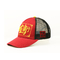 Chapeau de camionneur de panneau de la promotion 5 de couleur rouge avec l'utilisation adulte de LOGO de correction de maille
