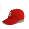 Chapeaux de papa de sports de base-ball de laine de sublimation avec le rouge de broderie du logo 3d
