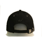 La casquette de baseball de fausse pierre de mode d'ODM d'OEM, noircissent la boucle construite en métal de chapeau de base-ball