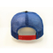 Le chapeau 100% de maille de polyester/a affligé le base-ball de chapeau de camionneur de maille de panneau du bleu 5
