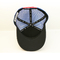 Le chapeau 100% de maille de polyester/a affligé le base-ball de chapeau de camionneur de maille de panneau du bleu 5