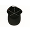 Noir fait sur commande de coton de sergé de bord de courbe de logo de broderie de casquette de baseball de panneau de la boucle 6 en métal d'OEM