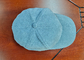 Les chapeaux de papa de sports de mode adaptent la courbe aux besoins du client gris-foncé de logo de correction de cuir de tissu de Toweling