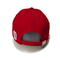 Matériel 100% rouge mignon de sergé de coton de casquettes de baseball de broderie de la coutume 3D